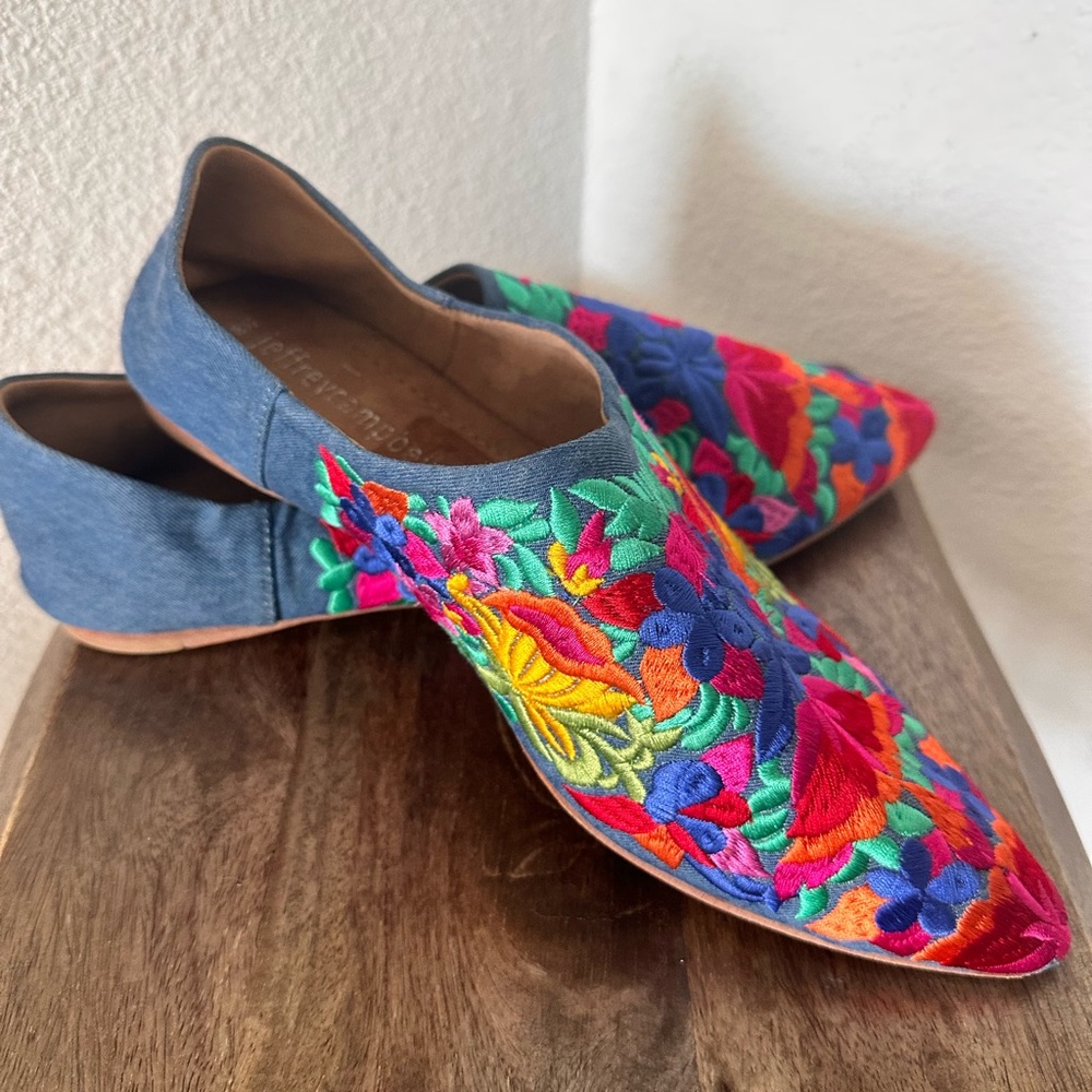 Jeffery Campbell Vijay Embroidered Step-Down US 8.5 EUR 39.5 - Picture 5 of 16